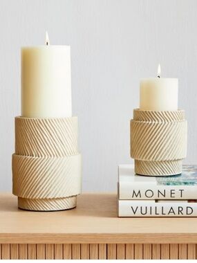 West Elm Asher Pillar Candle Holders